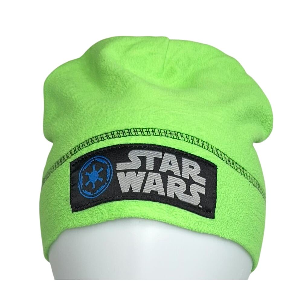 Lucas‎ Films Star Wars Green Fleece Skull Cap Winter Kids 1-2 Year Old Headliner